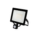 HWH floodlight swivelling, with sensor IP44, black 