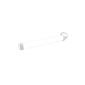 HWH damp-proof luminaire HUMILED SLIM FIX with sensor IP65, white 