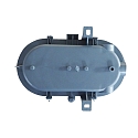 HWH damp-proof luminaire BASIS oval E27 IP44, grey