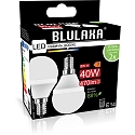 HWH LED SMD Lampe G45, 2er Set, 150�, E14, 5W, 4000K, 470lm