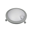 HWH damp-proof luminaire BASIS FIX SENSOR round IP54, grey 