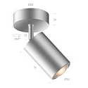BRUCK spot STAR SPOT 30-65� AC C 1 flame, swivelling, rotatable IP20, matt chrome dimmable