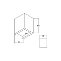 Brumberg LED Wandleuchte KONKRET, IP20, 230V, 4.2W 3000K 220lm, Stahl / Beton grau