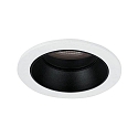 ceiling recessed luminaire ALTERO-R round, direct IP44, black, white dimmable