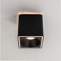 Brumberg downlight DOLOK-S square, with decorative ring, direct / indirect IP20, black matt dimmable