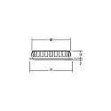 Brumberg LED Einbau-Downlight f�r M�bel und Holzwerkstoffe, IP44, rund, 12V DC, 5W 3000K 375lm 60�, Nickel matt