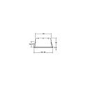 LED Einbaustrahler INDIWO83, IP44, eckig, 9.5 x 9.5cm, Plug&Play 350mA, 5.5W 3000K 550lm 36�, schwenkbar 25�