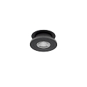 LED Halb-Einbaustrahler NAVARINO, IP20, 350mA Plug&Play, 6W 3000K 510lm 24�, dreh-/neigbar, ohne BG, dimmbar, schwarz