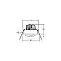 Brumberg LED-Einbaustrahler 350 mA, 3 W, 38�, 3000K, Titan