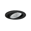 LED-Einbaustrahler 350 mA, 12 W, 38�, 3000K, schwarz
