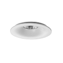 Recessed LED downlight with partly indirect beam, IP20, D 10cm, Plug&Play 350mA, 10.5W 3000K 887lm 45�, white