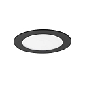LED Einbaupanel FLAT350, 350 mA, � 12 cm, IP44, 6W, 115�, 4000K, 560lm, rund, schwarz