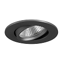 Recessed LED spot INDIWO68, IP20, round, 350mA, 5.5W 3000-1800K 550lm 36�, swivelling, dim2warm, matt titanium