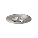 recessed luminaire BIG65 round, rigid LED IP65, nickel matt dimmable 8W 730lm 3000K 20-40� 20-40� CRI 80-89