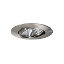 recessed luminaire BIG65 round, swivelling LED IP65, nickel matt dimmable 8W 730lm 3000K 20-40� 20-40� CRI 80-89