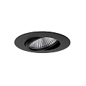 LED Einbaustrahler BIG65, 350 mA, IP65, 7,5W, 45�, 3000K, 730lm, schwenkbar, rund, dimmbar, schwarz