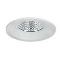 Recessed LED downlight BOWL, IP20, round, � 9.2cm, 700mA, 7W 3000K 630lm 30�, white / clear