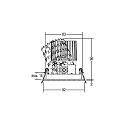 Brumberg LED Einbaustrahler ARUN, 350mA Plug&Play, rund, 1-fach, 12.2W 3000K 1300lm 29�, schwenkbar, Strukturwei�