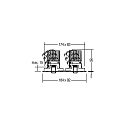 Brumberg LED Einbaustrahler ARUN, 350mA Plug&Play, rund, 2-fach, 2x12.2W 3000K 2600lm 29�, schwenkbar, Strukturwei�