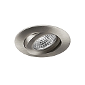 recessed luminaire OLENI-R / PHASE DIM 830 swivelling IP20, nickel matt dimmable 6,7W 570lm 3000K 38� CRI >80