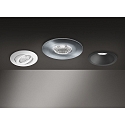 Brumberg Outdoor LED Einbaustrahler OBIRA, IP65, 230V, 6.9W 3000K 550lm 38�, CRi >80, DOB mit AB, dimmbar, starr, nickel matt