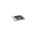 LED Boden-Einbauleuchte LANKA-S, IP67 IK08, 230V AC, schaltbar, schwenkbar, V4A, Edelstahl, 13.5x13.5cm, 8W 3000K 30�