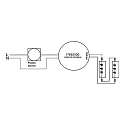Brumberg LED Rundkonverter, IP20, 230V AC, sek. 350mA, 4.9-7W, Anschlussbox + Plug&Play Stecker, Phasenabschnitt dimmbar