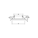 recessed luminaire PROTECT-R round, direct IP44, white dimmable