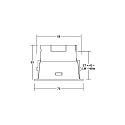 Brumberg ceiling recessed luminaire BINATO swivelling, rotatable, direct IP20, black dimmable