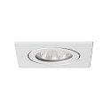 Outdoor NV-Einbau-Downlight, 4VA, IP54, quadratisch, 12V AC, GX5.3 max. 35W, starr, Wei�