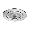 Brumberg HV-Einbau-Downlight, IP54, rund, GU10 max. 35W, Edelstahl