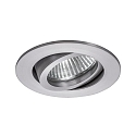 Recessed HV spot GU10, max. 50W, round, matt alu