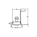 Brumberg Einbaustrahler TIRREL-S, IP20, eckig, 230V AC, GU10 (exkl.), schwenkbar, mit Abstandhalter, Aluminium, strukturwei�