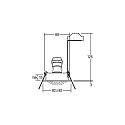 Brumberg Einbaustrahler TIRREL-S, IP20, eckig, 230V AC, GU10 (exkl.), schwenkbar, mit Abstandhalter, Aluminium, alu matt