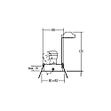 Brumberg HV-Einbaustrahler GILLAN-S, IP20, eckig, 230V, GU10 max. 10W, schwenkbar, V4A Edelstahl