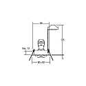 Brumberg HV-Einbaustrahler JARRED-S, IP20, eckig, 8.2cm, 230V, GU10 max. 10W, schwenkbar, schwarz / Alu