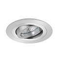 HV-Einbaustrahler JANIA-R, IP20, rund, � 9.3cm, 230V, GU10 max. 10W, schwenkbar, Alu matt