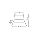 Brumberg recessed luminaire STEAM-S square, direct IP54, black dimmable