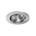 Brumberg LED Einbaustrahler TIRREL-R, IP20, rund, 230V AC, 6W 3000K 680lm 38�, schwenkbar 20�, schaltbar, alu matt