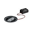 LED Einbaustrahler-Set BRONNY, IP20, � 8.2cm, 230V, 6W 3000K 730lm 38�, CRi80, schaltbar, schwenkbar, schwarz