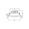 Brumberg LED-Einbaustrahler 230 V AC, 50 Hz, 7 W, 3000K, wei�