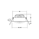 Brumberg LED-Einbaustrahler 230 V AC, 50 Hz, 7 W, 40�, 3000 K, 640 lm, quadratisch, schwenkbar