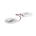 LED Einbaustrahler TIRREL-R, IP20, rund, 230V AC, 6W 3000K 680lm 38�, schwenkbar, dimmbar, wei�
