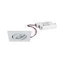 LED Einbaustrahler TIRREL-S, IP20, eckig, 230V AC, 6W 3000K 680lm 38�, schwenkbar, dimmbar, wei�