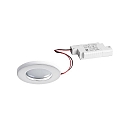 Outdoor LED Einbau-Downlight OGDAN PHASE, IP65, rund, � 8.2cm, 230V AC, 6W 3000K 580lm 38�, dimmbar, starr, wei� gl�nzend