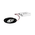 LED Einbaustrahler-Set BRONNY, IP20, � 8.2cm, 230V, 6W 3000K 730lm 38�, CRi80, dimmbar, schwenkbar, schwarz