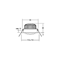 Brumberg LED-Einbaustrahler 230 V AC, 50 Hz, 12, wei�