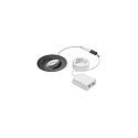 recessed luminaire ABACO ROUND PHASE swivelling IP44, black matt dimmable 8W 1010lm 3000K 36� 36� CRI 82
