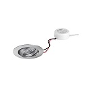 recessed luminaire TIRREL-R round, swivelling IP20, aluminium dimmable 6W 680lm 3000K 38� 38� CRI >80