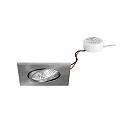 recessed luminaire IP65, glossy, nickel  7W 620lm 3000K 20-40� 20-40� CRI 80-89